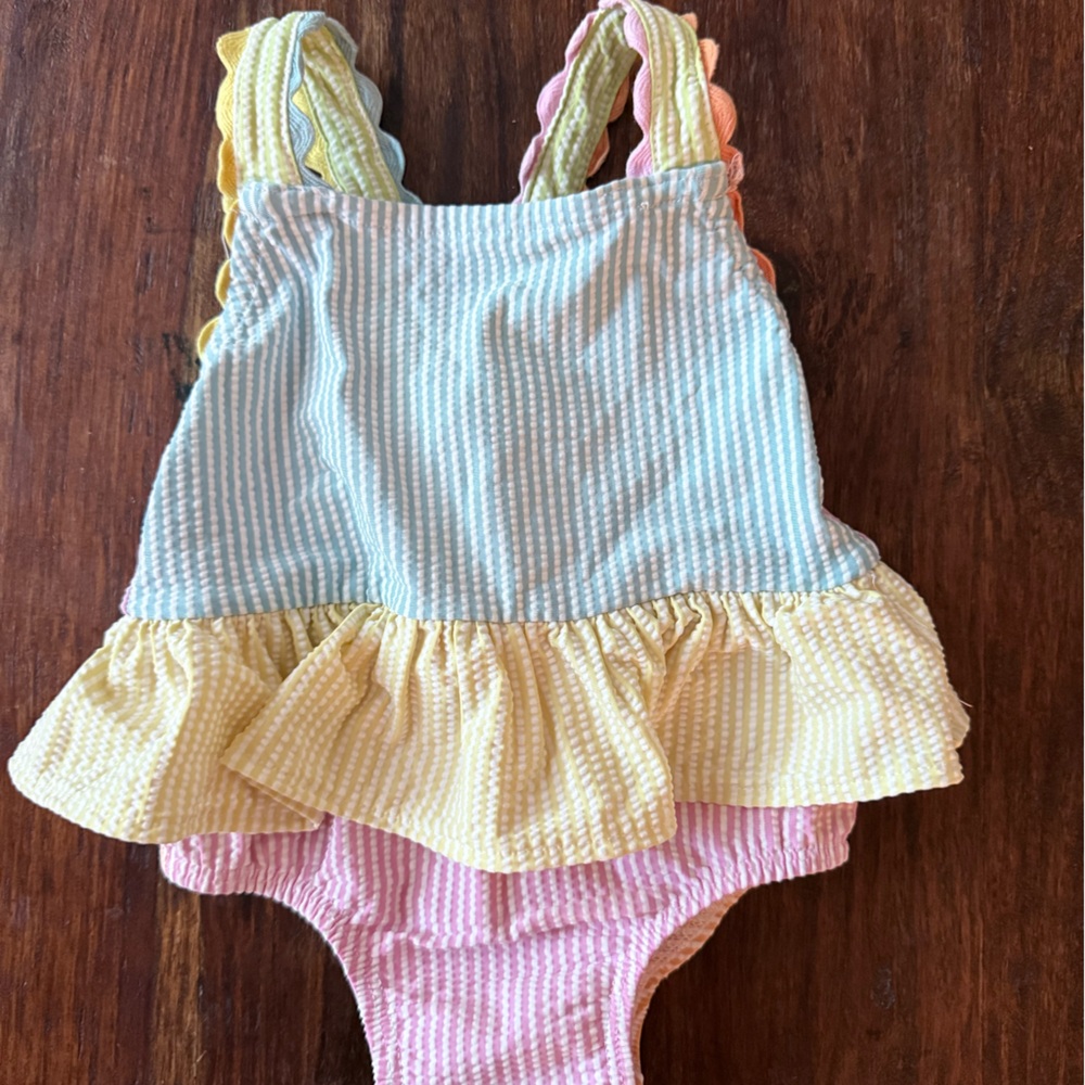 Mud Pie Multicolor Striped Kids Swimsuit
